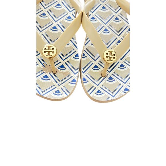 Tory Burch  Flat Flip Flop Yellow sandals size 7 - Picture 7 of 13